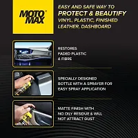 Motomax Protectant Spray (100 ml)| Repels dust, pollutants| Protect, Restore faded vinyl, plastic, leather, dashboard, rubber, tyres of Cars, Bikes, Motorcycles  Scooty| Provides long lasting shine-thumb1