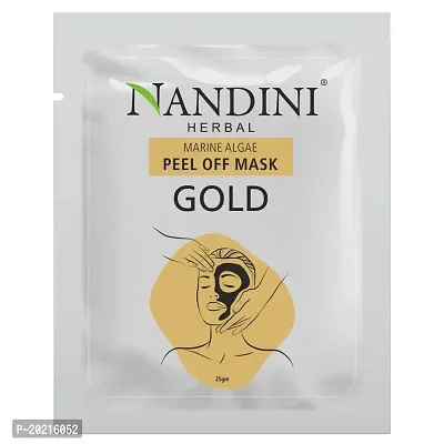 Nandini Herbal Marine Algae Peel Off Mask Gold, For Age Spots and Hyperpigmentation