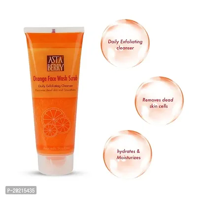 Astaberry Wine face wash 100ml + Orange face wash 100ml + Skin whitening face wash 100ml-thumb3