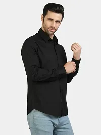 Classic Cotton Blend Striped Casual Shirts for Men-thumb3