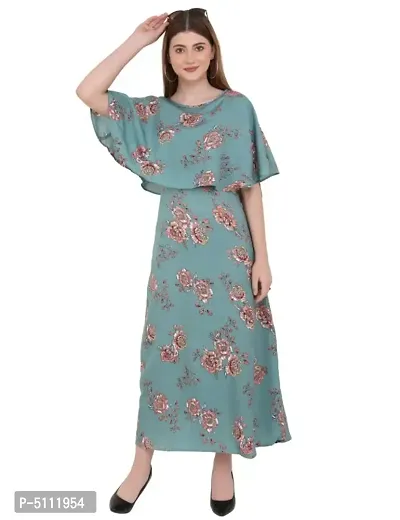 Women's Crepe Dresses Long Length