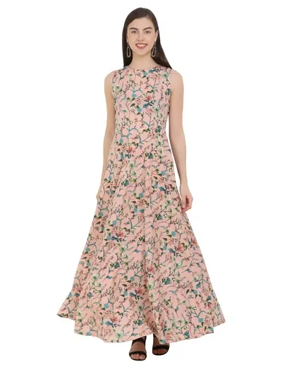 Beautiful Floral Printed Maxi Dress