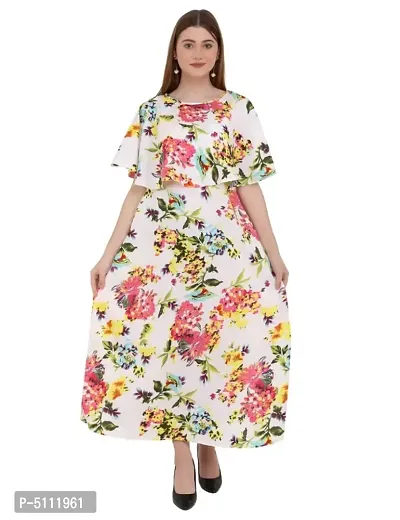 Women's Crepe Dresses Long Length