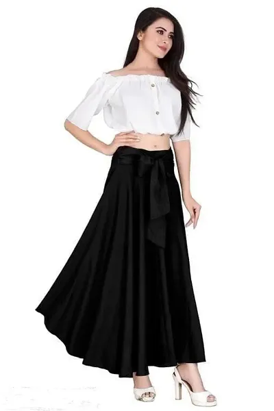 top and long skirt