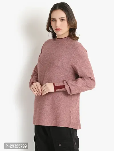 Classic Casual Solid Women Maroon Top