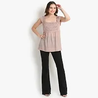 Classic Casual Solid Women Pink Top-thumb4
