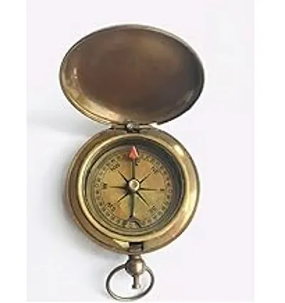 Pocket Brass Compass For Hiking Or Campaign