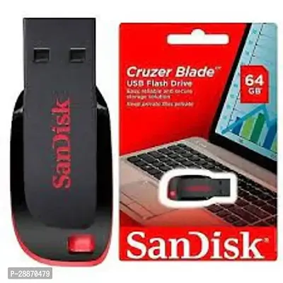 SanDisk Cruser Blade 64 GB Pen Drive  (Red, Black)-thumb0