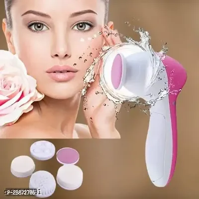 5 in 1 Portable Electric Facial Cleaner Battery Powered Multifunction Massager Assorted Color-thumb2