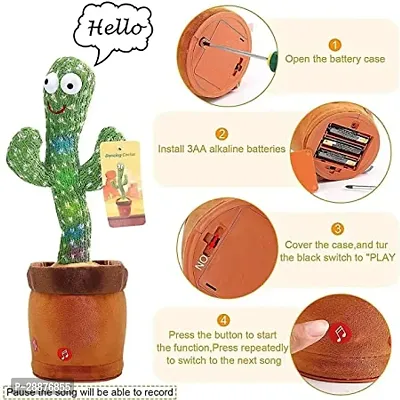 Dancing Cactus Toy, Wriggle  Singing for Babies  Kids-thumb2