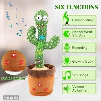 Dancing Cactus Toy, Wriggle  Singing for Babies  Kids-thumb3