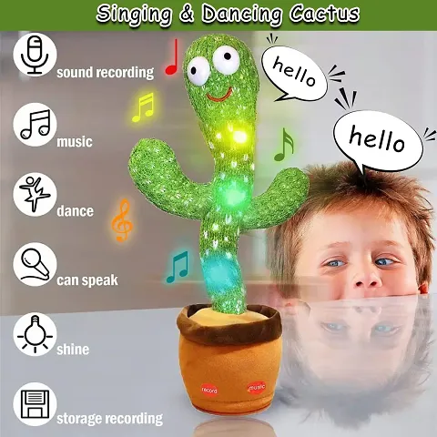 Green Plastic Dancing Cactus Toys for Kids