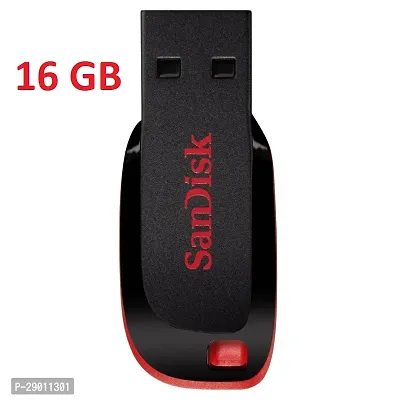 SanDisk Cruzer Blade 135 16 GB USB 2.0 Pen Drive (Red)-thumb0