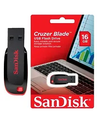 SanDisk Cruzer Blade 135 16 GB USB 2.0 Pen Drive (Red)-thumb1