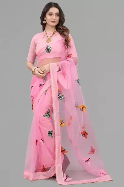 Trending Silk Blend Saree with Blouse piece