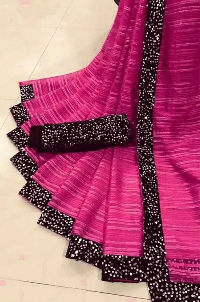 Elegant Georgette Saree with Blouse piece 