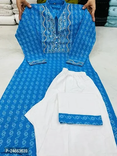 Fancy Cotton Kurta Set For Women