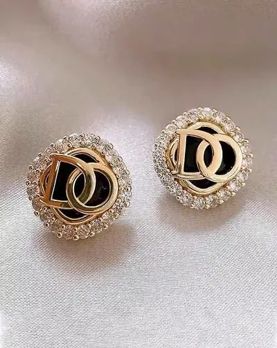 Korean Diamond Studs For Women Girls