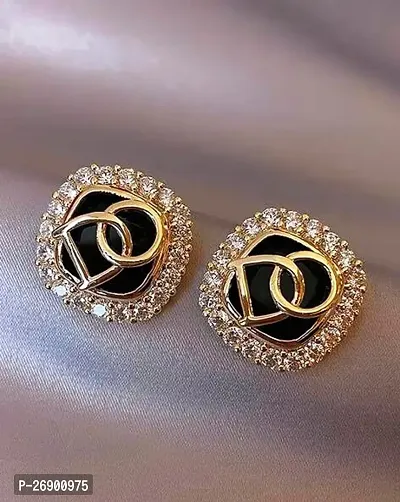 Korean Diamond Studs For Women  Girls-thumb5