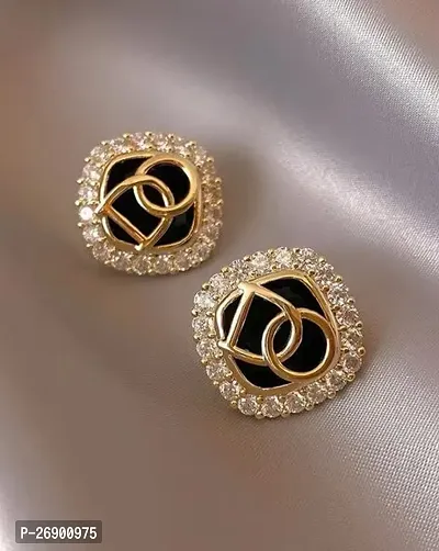 Korean Diamond Studs For Women  Girls-thumb3