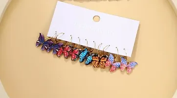AzivaaFashion Butterfly Small Studs For Women  Girls Pair Of 5-thumb1