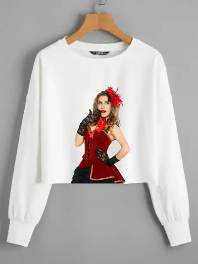 Long Sleeve Crop Top for Womens Girls