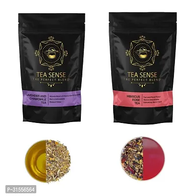 Calming Combo Pack Of Lavender Chamomile Tea 50g And Hibiscus Rose Tea 50g-thumb4