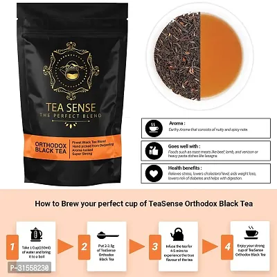 Orthodox Black Tea - Fresh, Flavorful  Aromatic (500 gm) Pack Of 5-thumb3