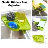 Multipurpose Corner Kitchen Sink Organizer Wash Basin Storage Organiser Rack (Multi-Color, Pack Of 1)-thumb2