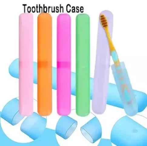 Travel Toothbrush Case Holder, Breathable Portable Toothbrush Container, Clear Toothbrush Holder for Home Trip Camping for Traveling case for Kids and Adult Toothbrush Covers(4pcs)