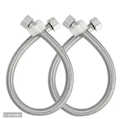 Useful Stainless Steel Washbasin Pipe Connection Pipe (Size- 18 in) For Geyser Water Wash Pipe Best For Wash (Pack Of 2)