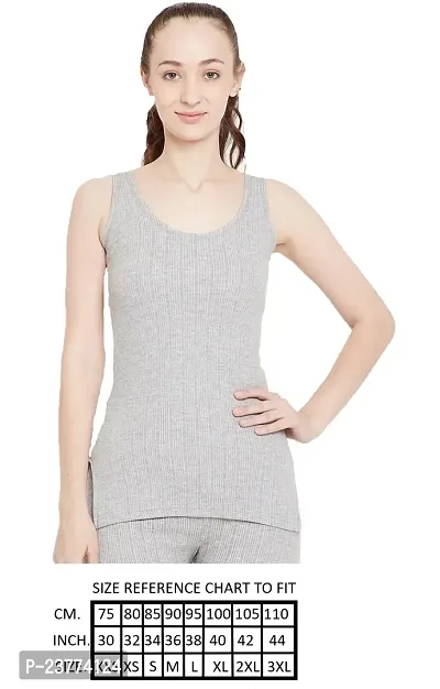 NEVA Ladies ( Women ) Winter Thermal Upper.Its a Sleeveless Body Warmer in Grey Color.It is A 1-pc Pack!!-thumb2