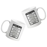 Creative Dons Text Print White Ceramic Coffee Mug Tea Cups 350ml-thumb1