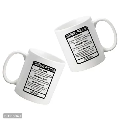 Creative Dons Text Print White Ceramic Coffee Mug Tea Cups 350ml-thumb2