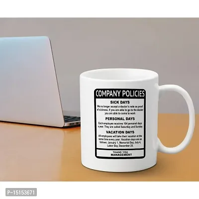 Creative Dons Text Print White Ceramic Coffee Mug Tea Cups 350ml-thumb3