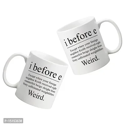 Creative Dons Text Printed White Ceramic Coffee Mug Tea Cup (350ml)-thumb2