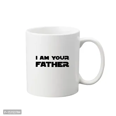 Creative Dons I Am Father Printed White Ceramic Coffee Mug Tea Cups 350ml