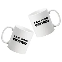 Creative Dons I Am Father Printed White Ceramic Coffee Mug Tea Cups 350ml-thumb1