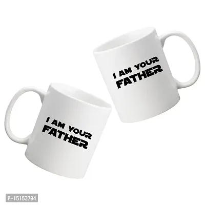 Creative Dons I Am Father Printed White Ceramic Coffee Mug Tea Cups 350ml-thumb2