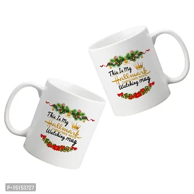 Creative Dons Christmas Hallmark Printed White Ceramic Coffee Mug Tea Cups 350ml-thumb2