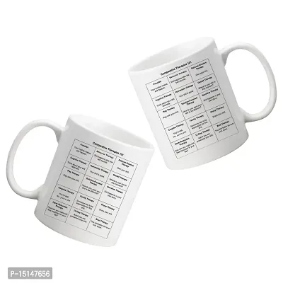 Creative Dons Text Printed White Ceramic Coffee Mug Tea Cups 350 ml-thumb2