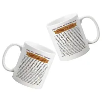 Creative Dons Text Printed Ceramic White Coffee Mug Tea Cups 350ml-thumb1