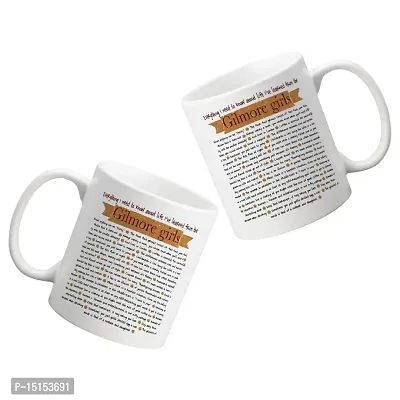 Creative Dons Text Printed Ceramic White Coffee Mug Tea Cups 350ml-thumb2