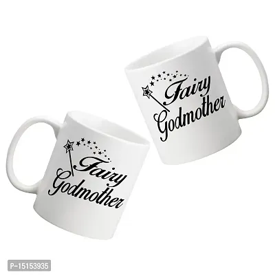 Creative Dons Fairy Godmother Printed White Ceramic Coffee Mug Tea Cups 350ml-thumb2