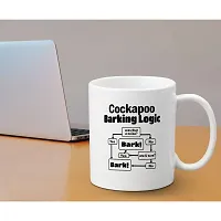 Creative Dons Cockapoo Barking Logic Printed White Ceramic Coffee Mug Tea Cups 350ml-thumb2