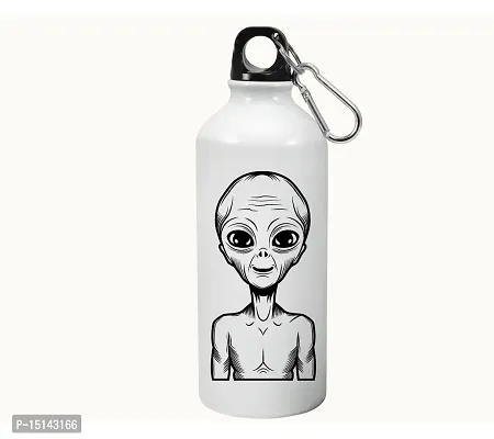 Creative Dons Cartoon Printed White Unbreakable Sipper Water Bottle for Adults With Straw Sports Water Bottle (600ml)