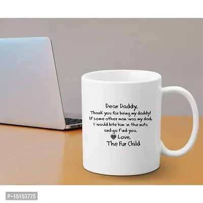 Creative Dons Dear Daddy Printed White Ceramic Coffee Mug Tea Cups 350ml-thumb3