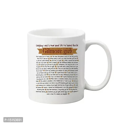 Creative Dons Text Printed Ceramic White Coffee Mug Tea Cups 350ml