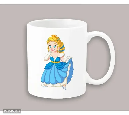 Creative Dons Princess Printed White Ceramic Coffee Mug Tea Cup 350ml-thumb0