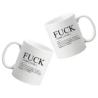 Creative Dons Fuck Printed White Ceramic Coffee Mug Tea Cups 350ml-thumb1